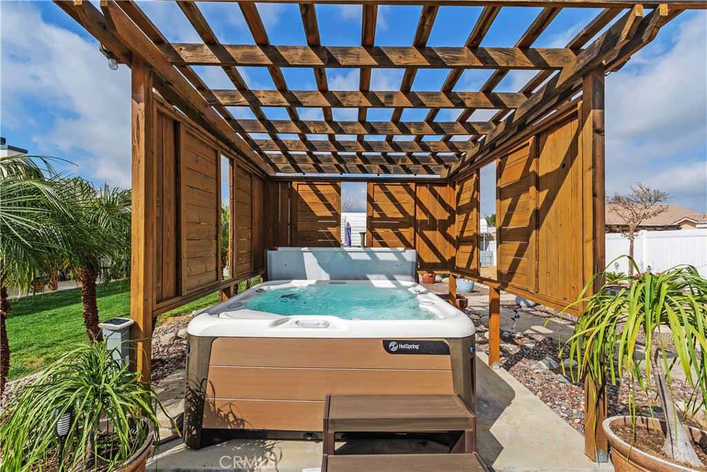 34990 County Line Road Yucaipa, CA 92399 - Photo 33 of 51 a view of porch with a patio