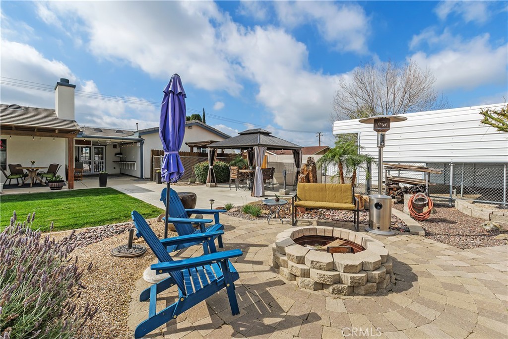 34990 County Line Road Yucaipa, CA 92399 - Photo 35 of 51 a building outdoor space with patio furniture and garden