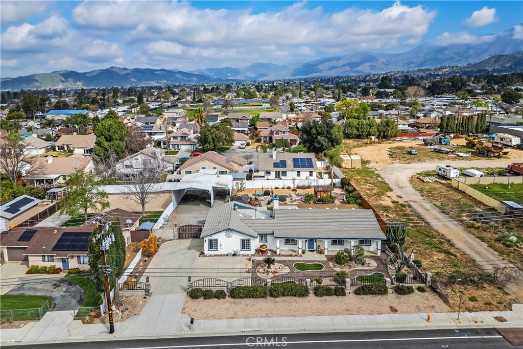 34990 County Line Road Yucaipa, CA 92399 - Photo 45 of 51 an aerial view of residential houses with city view
