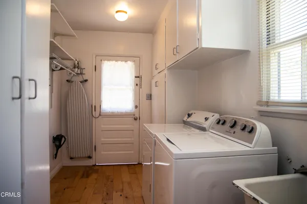 a room with storage and utility