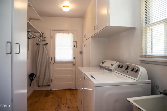 a room with storage and utility