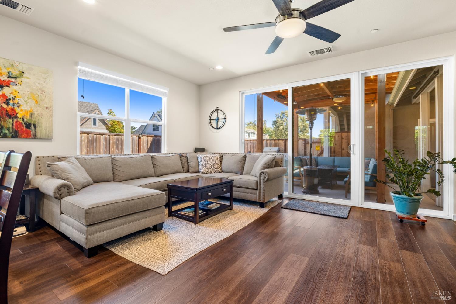 948 Brunello Drive Santa Rosa, CA 95407 - Photo 1 of 1 Open Living Room with a 3 panel glass slider