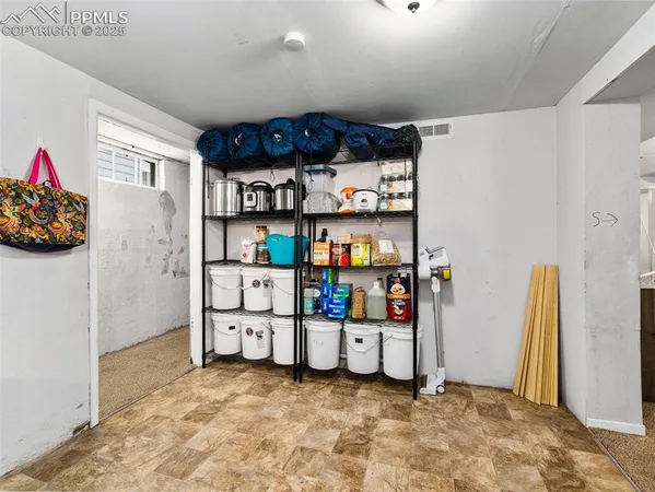 a view of a storage & utility room