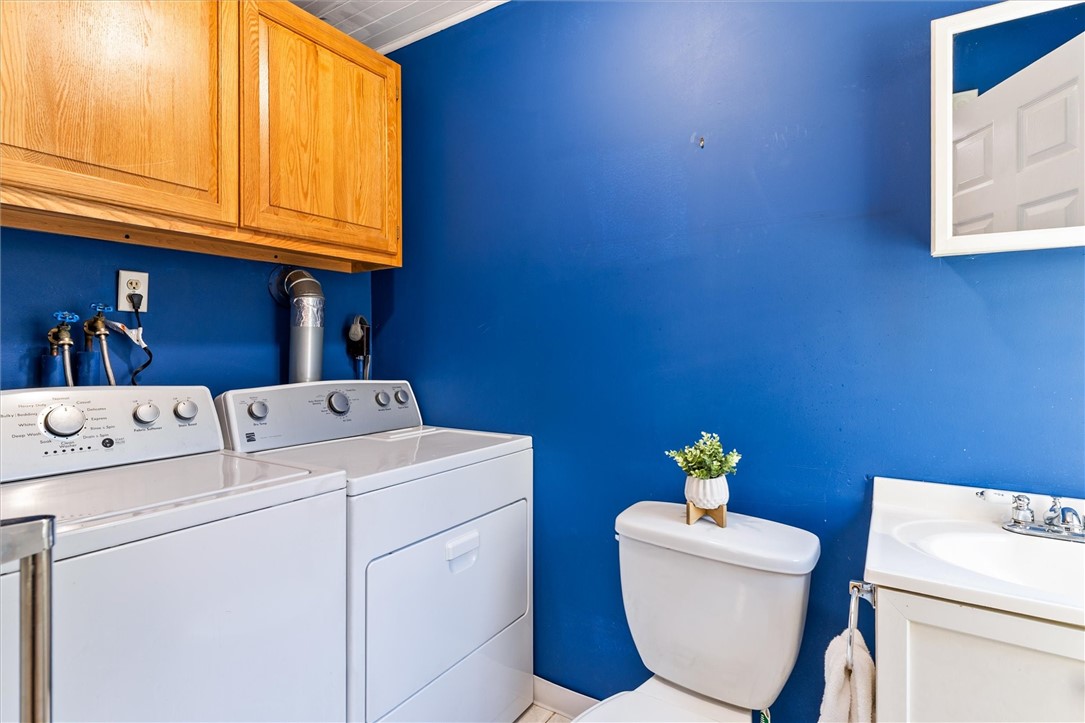 273 Benton Street Rochester, NY 14620 - Photo 11 of 30 1st floor laundry in the powder room