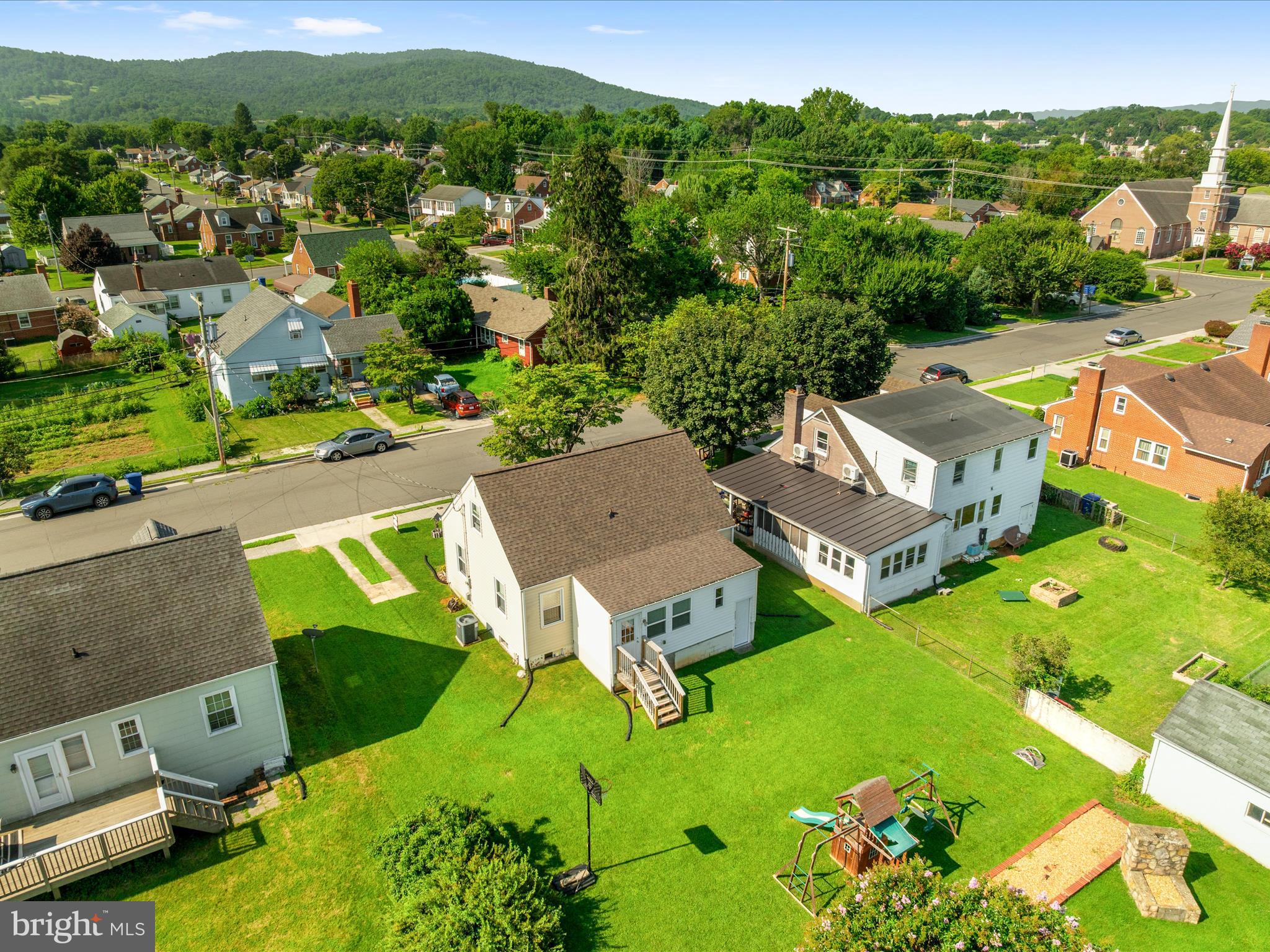 702 Braxton Road Front Royal, VA 22630 - Photo 35 of 61 an aerial view of a house with swimming pool big yard and large trees
