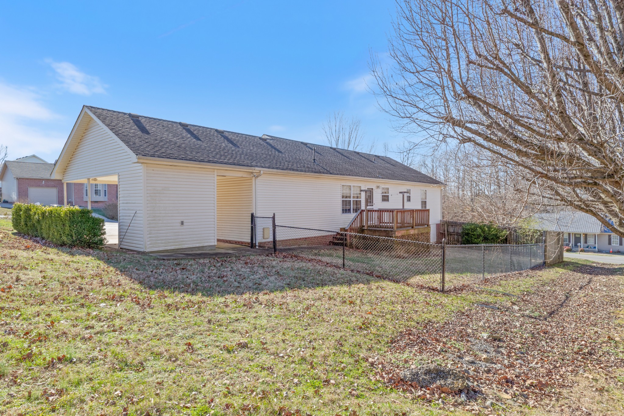 101 Garden View Court Dickson, TN 37055 - Photo 28 of 33 a view of a house with a backyard