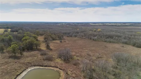 an aerial view of mountain with trees