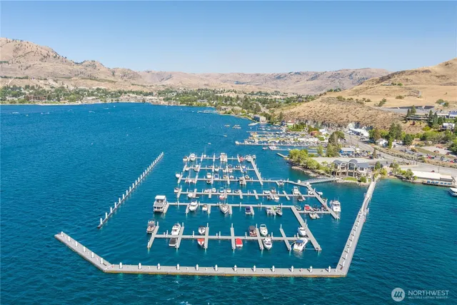 a view of a swimming pool with a mountain