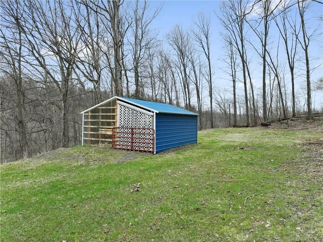 a view of an outdoor space and a yard