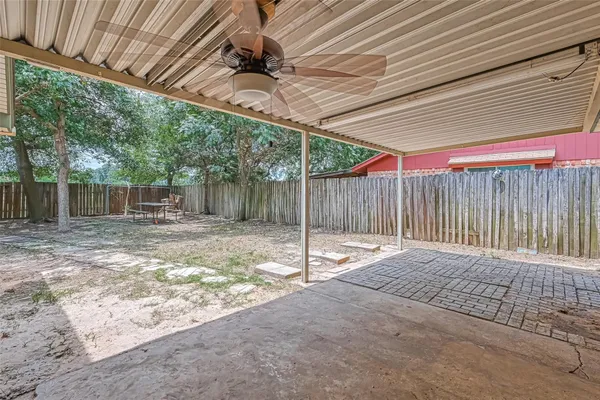 a backyard of a house