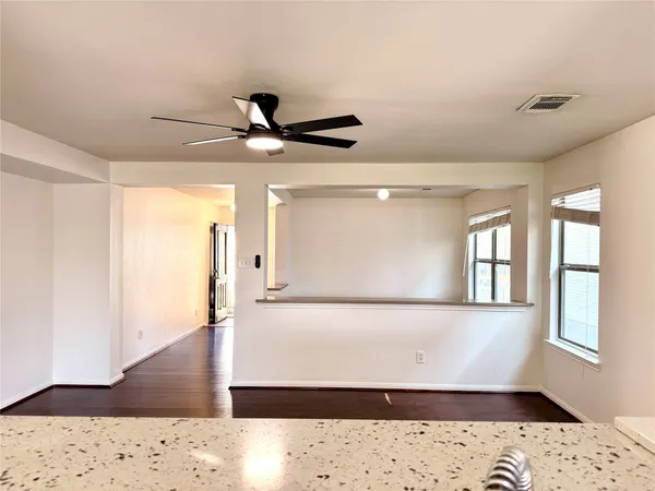 a view of an empty room