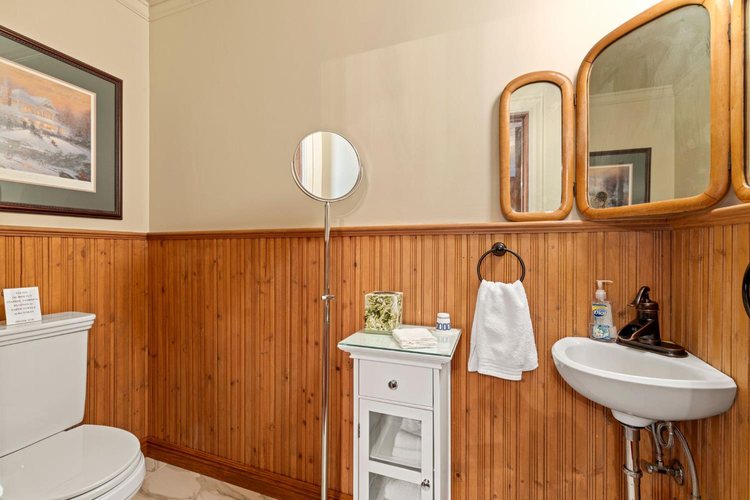 5821 Spanish Flat Road Placerville, CA 95667 - Photo 18 of 97 a bathroom with a sink mirror and toilet