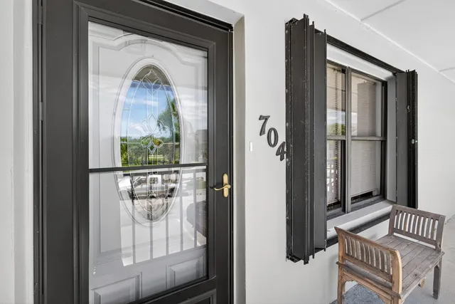 a view of an entryway door