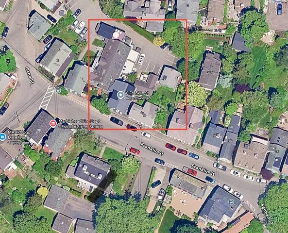 an aerial view of residential house with outdoor space