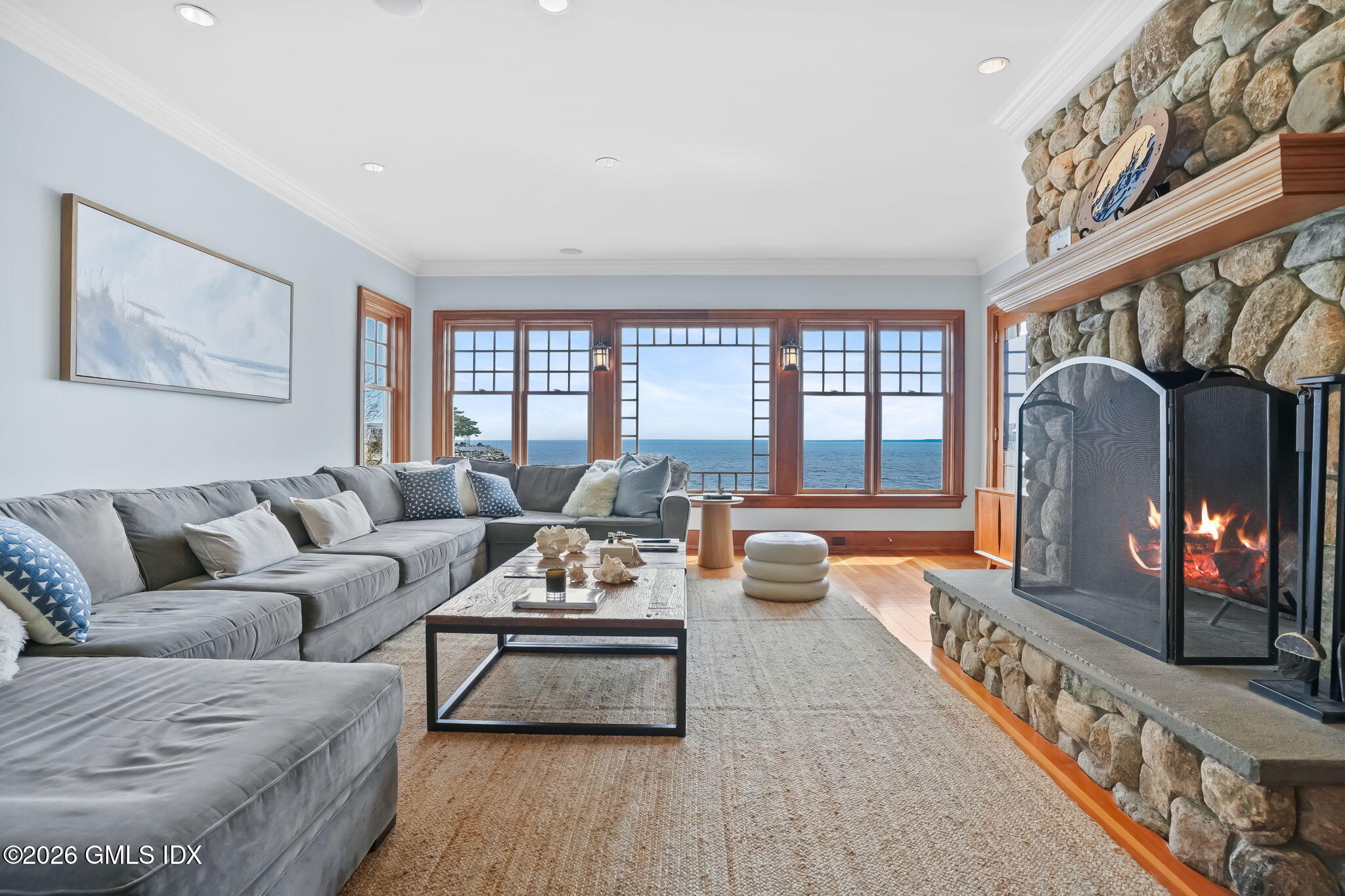 200 Shore Road Old Greenwich, CT 06870 - Photo 6 of 34 a living room with furniture and a flat screen tv