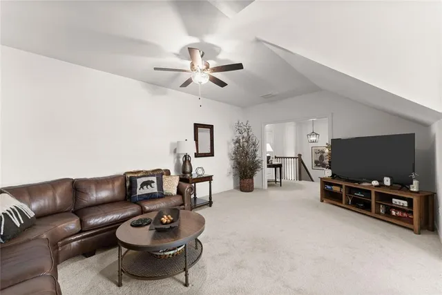 a view of livingroom with furniture and wooden floor
