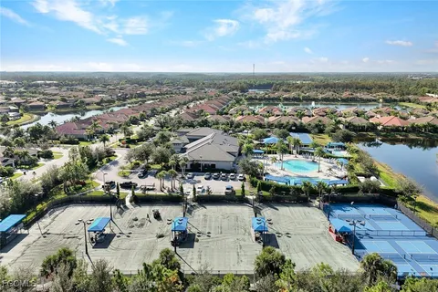 an aerial view of a city with lots of residential buildings