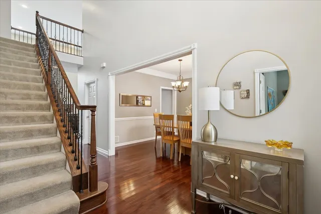 a view of livingroom with furniture and wooden floor