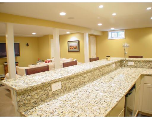 1 Stoneybrook Road Grafton, MA 01536 - Photo 22 of 30 a bathroom with a granite countertop sink and a large mirror