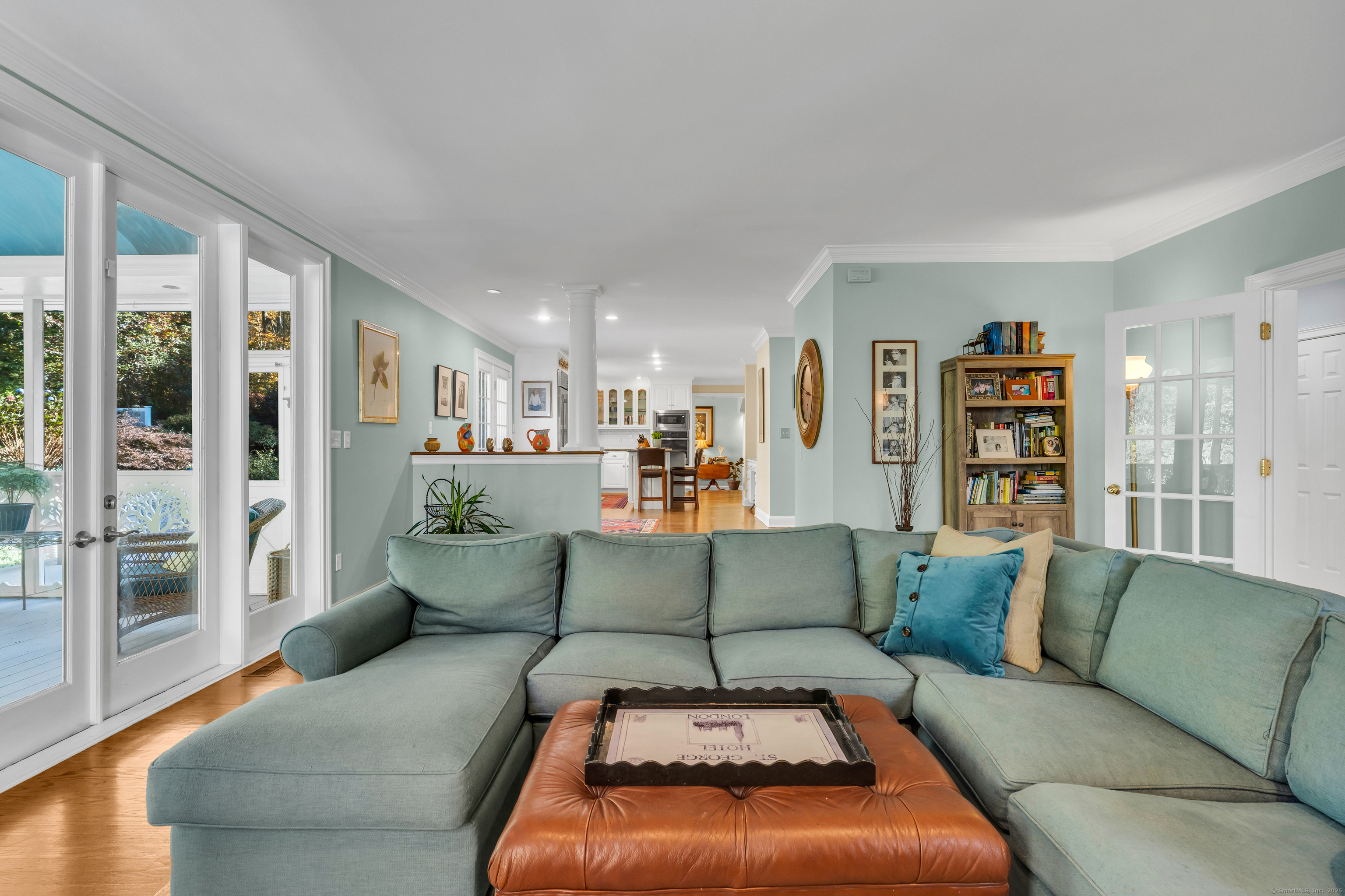 214 Nortontown Road Guilford, CT 06437 - Photo 14 of 40 a living room with furniture and a large window