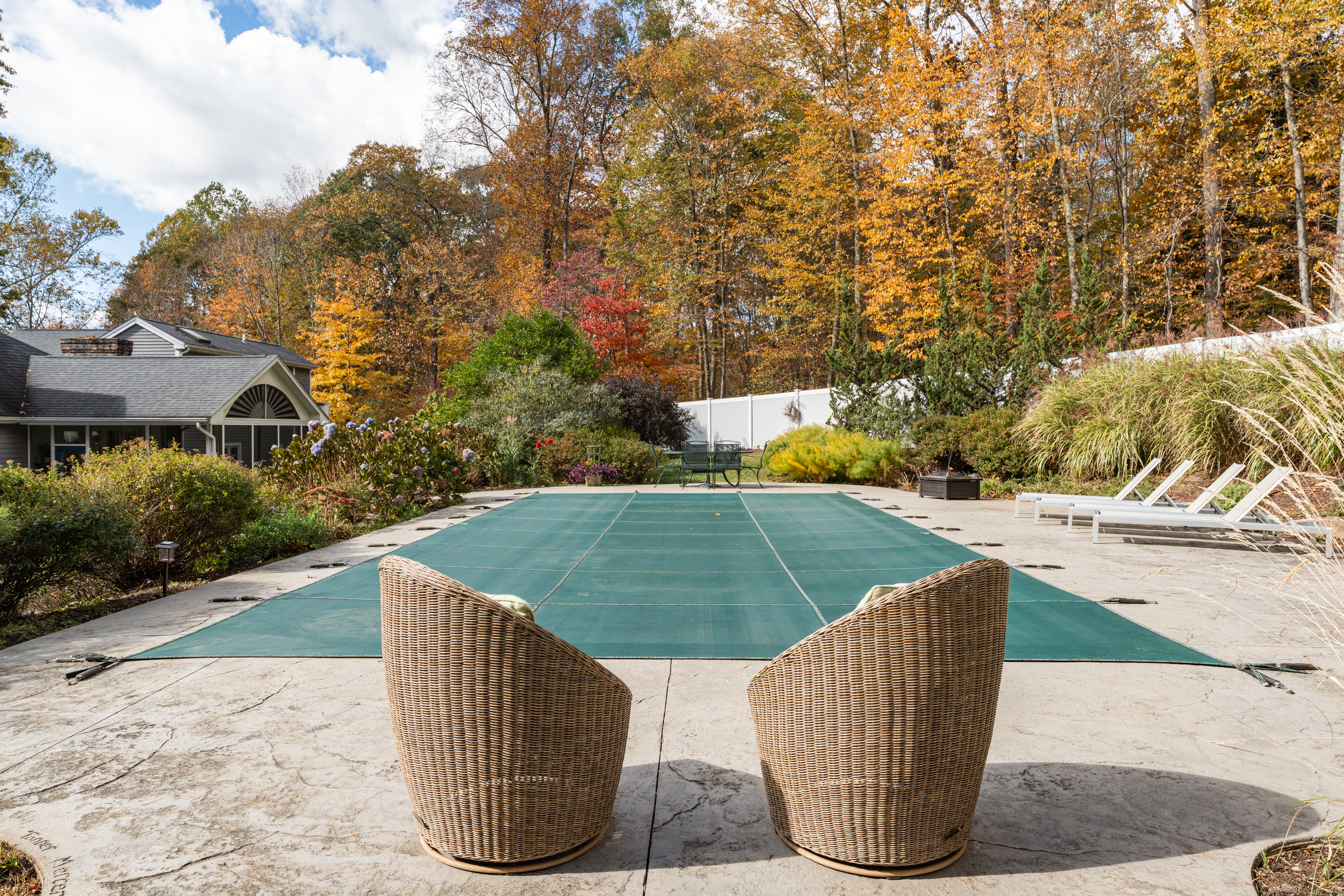 214 Nortontown Road Guilford, CT 06437 - Photo 34 of 40 a view of outdoor space and swimming pool