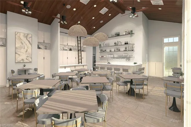 a view of a bar restaurant