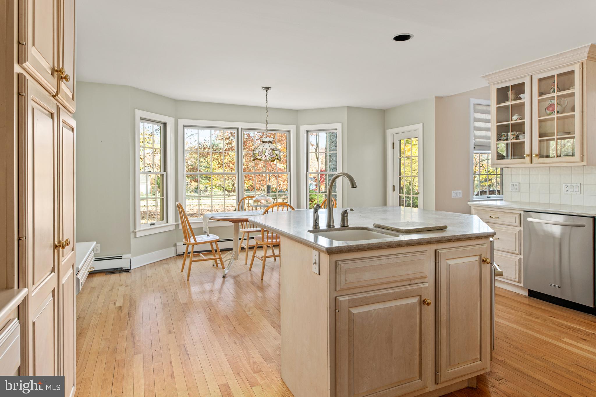 904 Evans Road Ambler, PA 19002 - Photo 19 of 69 View from kitchen island of breakfast room & yard