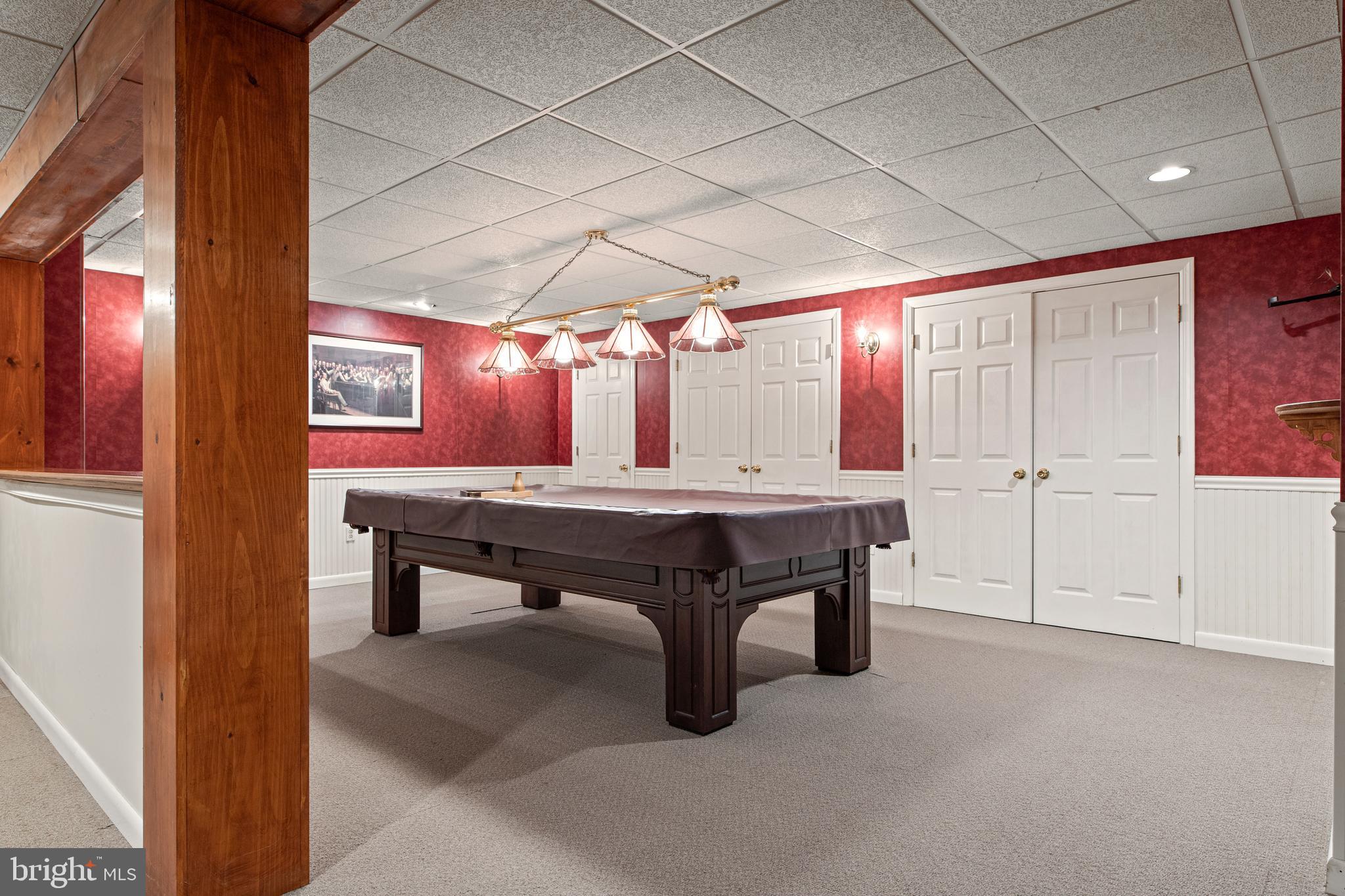 904 Evans Road Ambler, PA 19002 - Photo 54 of 69 Billiards area with closets for wine storage