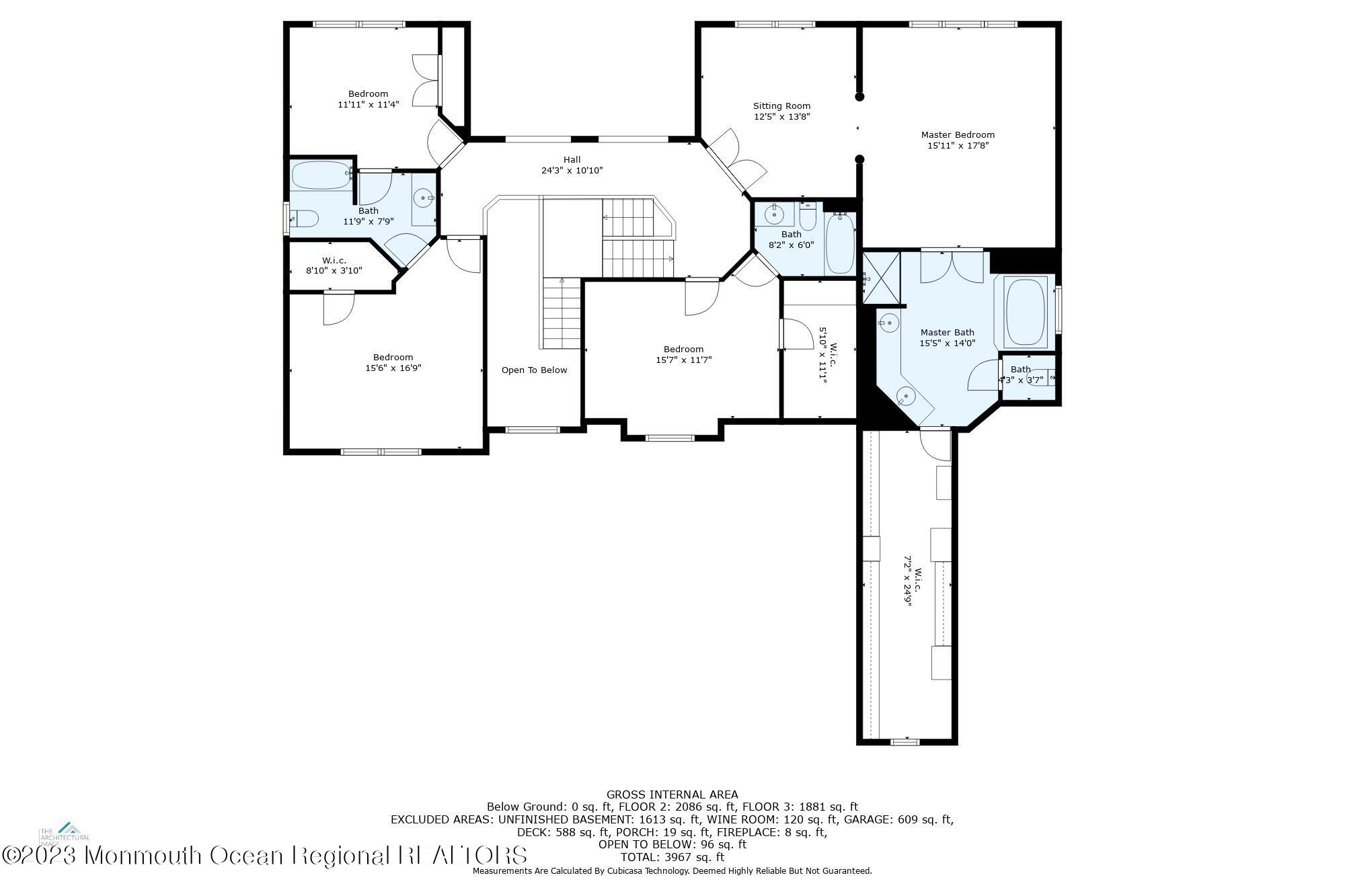 639 Oceanview Road Brielle, NJ 08730 - Photo 62 of 62 FLOOR PLAN LEVEL TWO