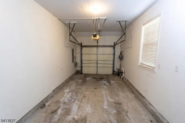 a view of a garage