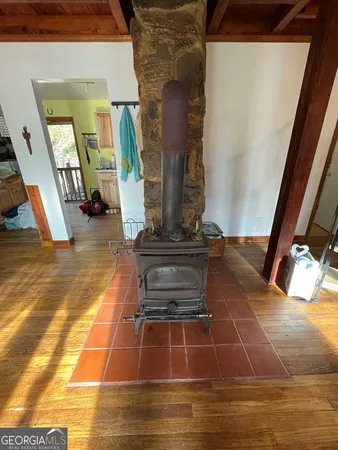 a view of a porch with chairs