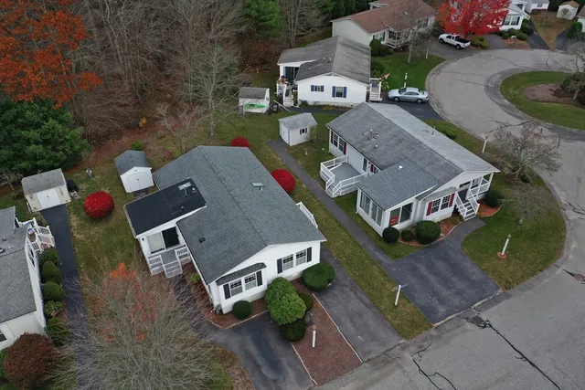 an aerial view of house with outdoor space