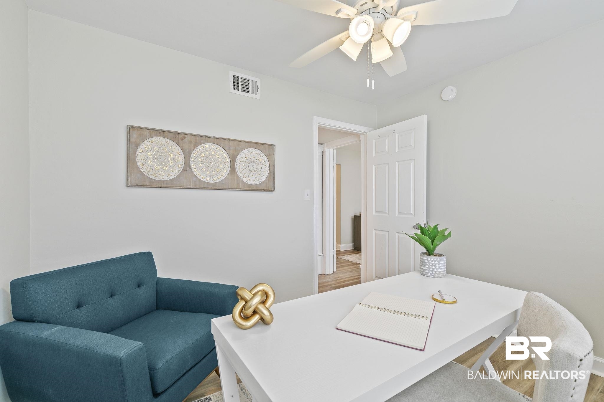 110 5th Street, Unit C103 Daphne, AL 36526 - Photo 26 of 46 Office space with wood-type flooring and ceiling fan
