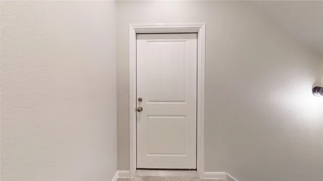 a view of front door