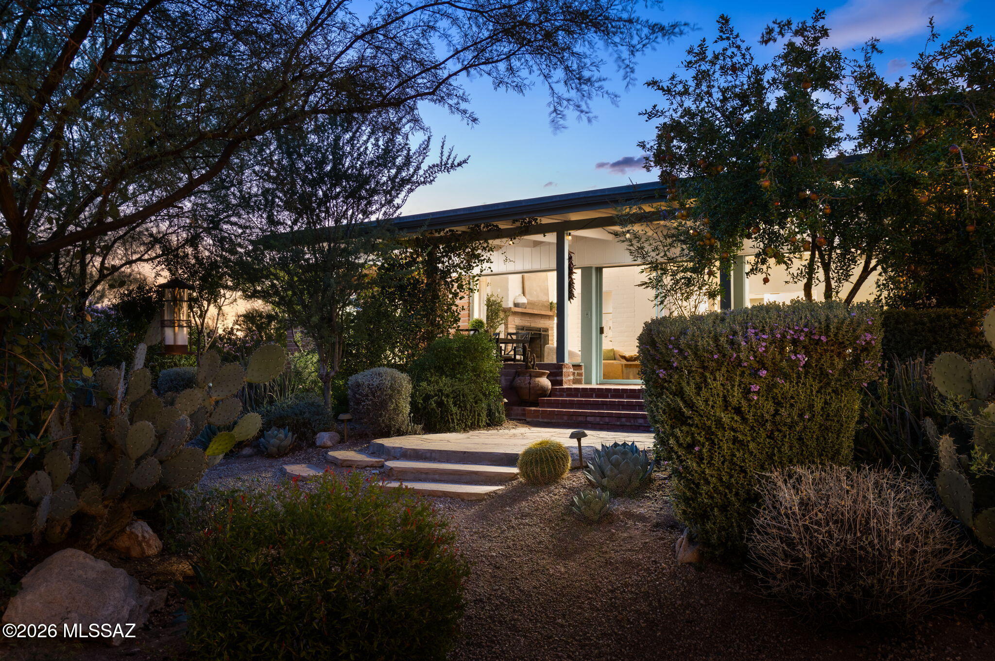 4560 East River Road Tucson, AZ 85718 - Photo 41 of 51 Rear elevation at twilight