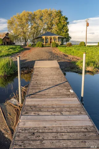 a view of an ocean with city