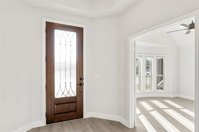 a view of front door