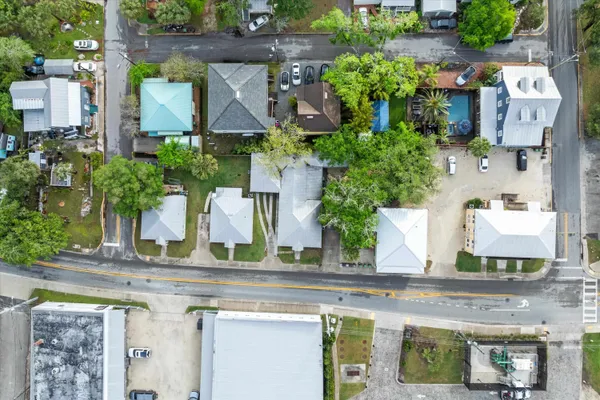 an aerial view of a city