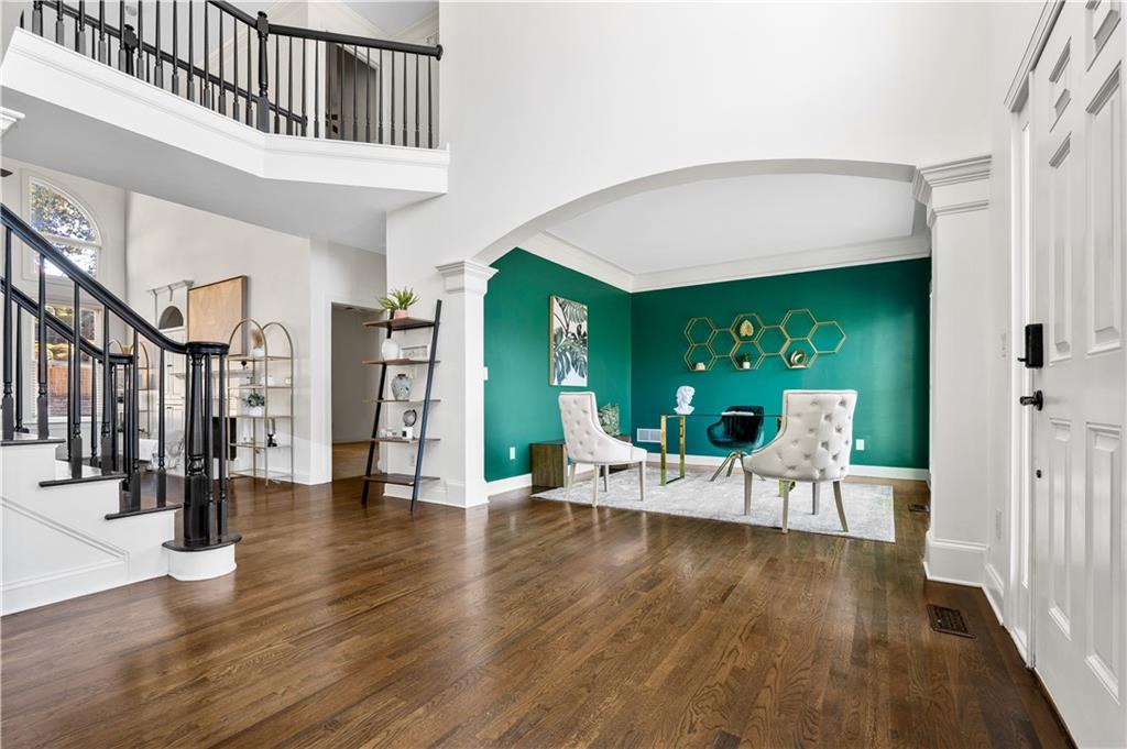 3713 Lake Edge Drive Suwanee, GA 30024 - Photo 8 of 50 a view of an entryway with wooden floor