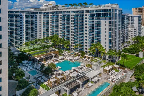 a city view with tall buildings