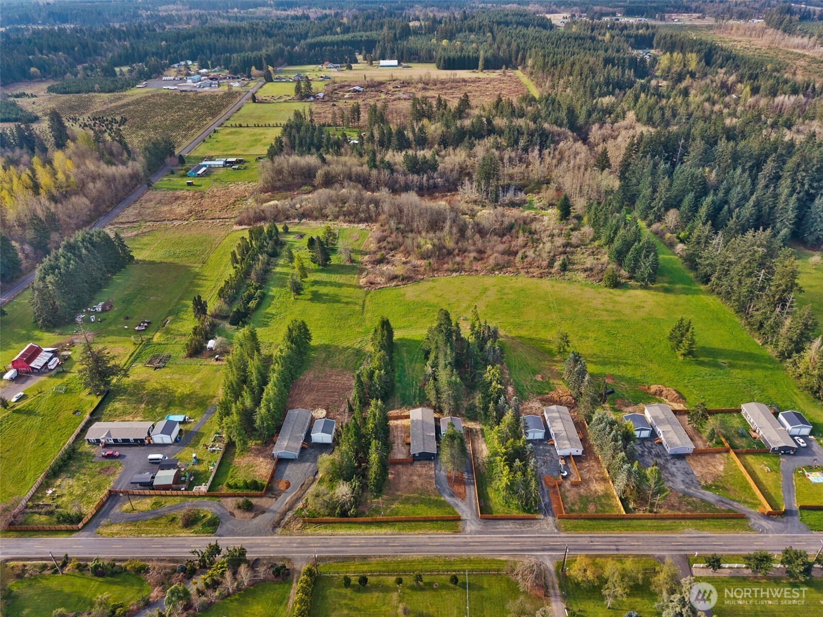 1110 Koontz Road Chehalis, WA 98532 - Photo 33 of 33 an aerial view of residential houses with outdoor space