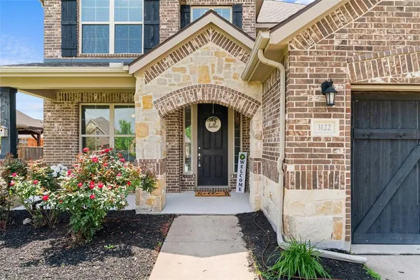 a front view of a building