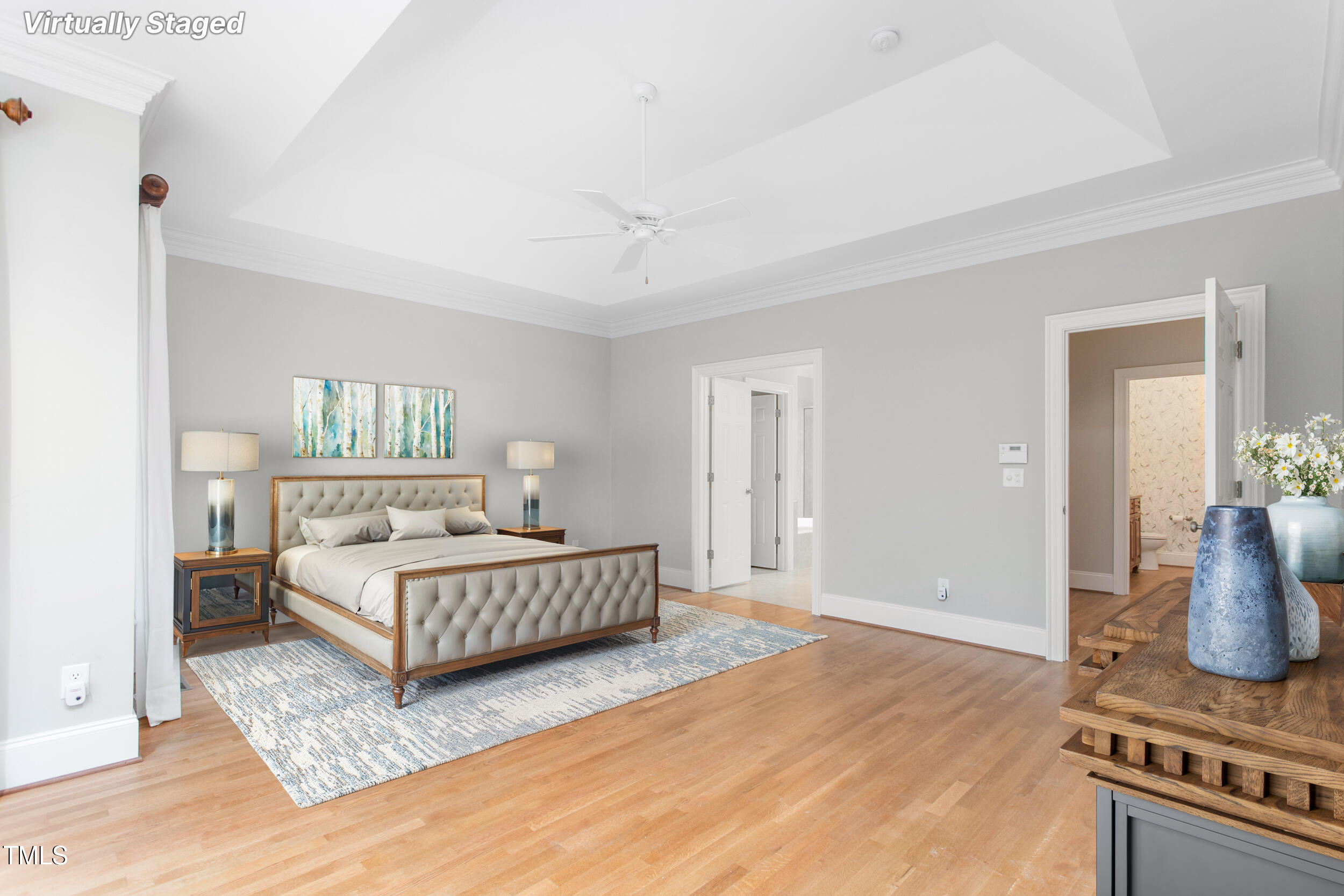 6366 Lineberry Road Liberty, NC 27298 - Photo 21 of 44 a bedroom with a bed and a dresser in it