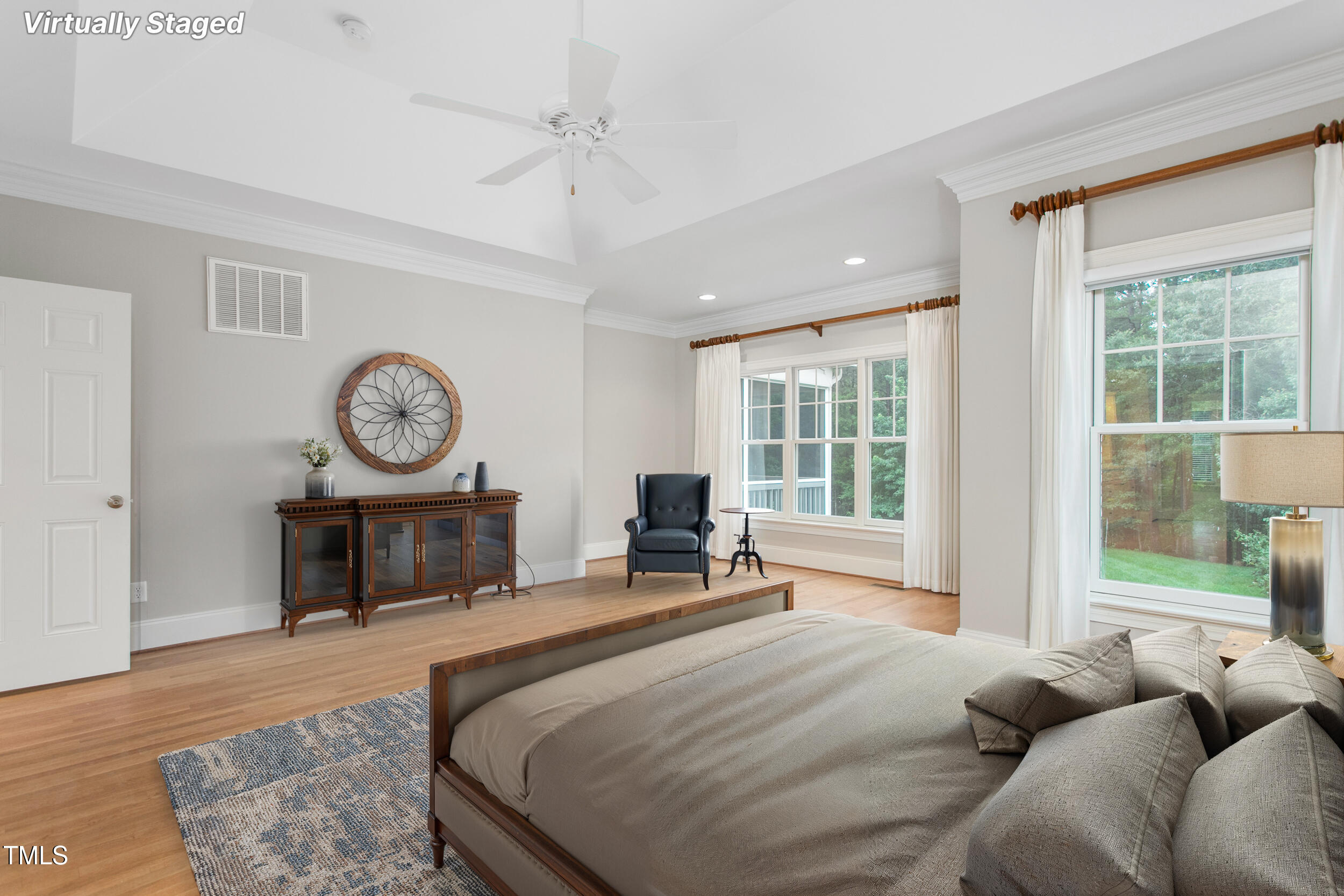 6366 Lineberry Road Liberty, NC 27298 - Photo 22 of 44 a bedroom with a large bed and a window