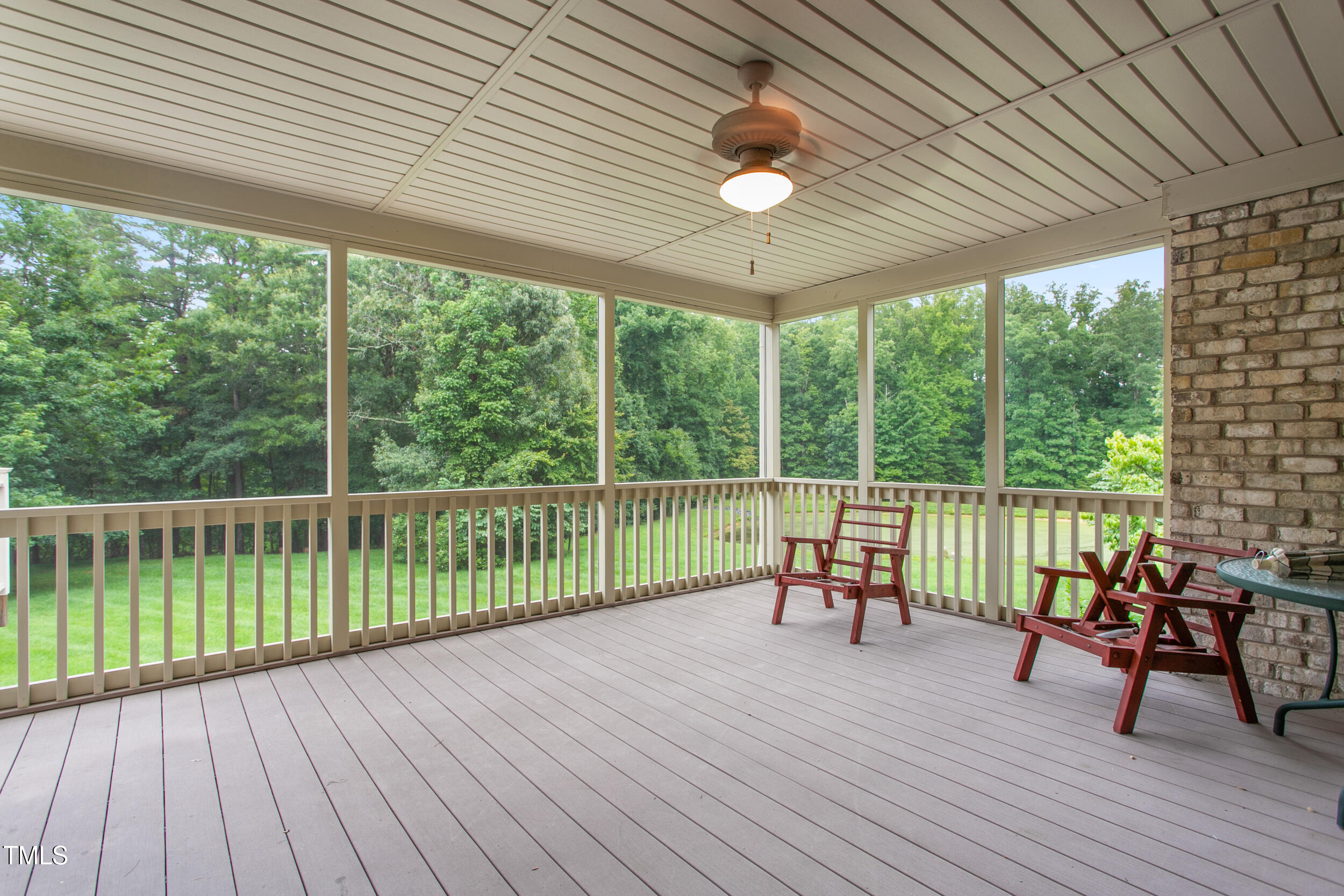 6366 Lineberry Road Liberty, NC 27298 - Photo 38 of 44 a view of a balcony with chairs