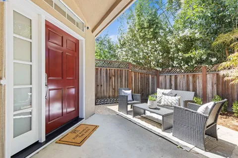 a outdoor space with furniture