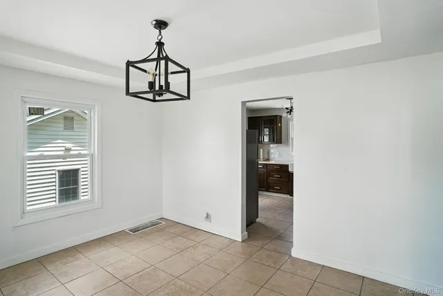 a view of an entryway in a room