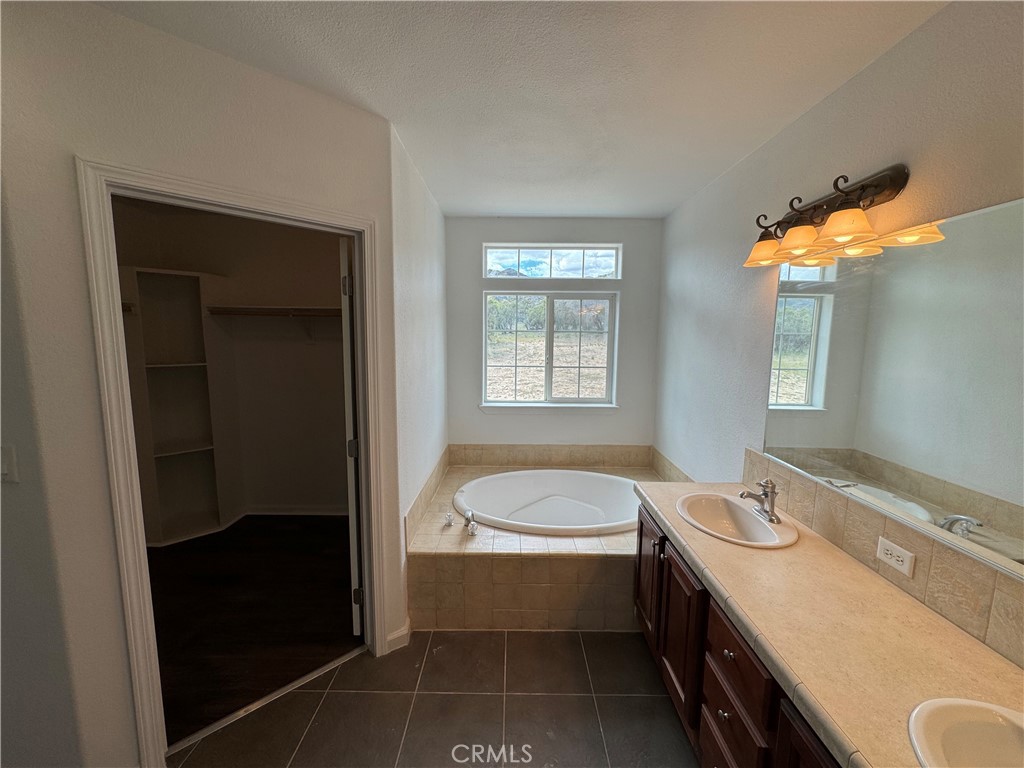 57725 Ramsey Road Anza, CA 92539 - Photo 28 of 43 a bathroom with a sink a bathtub and a window