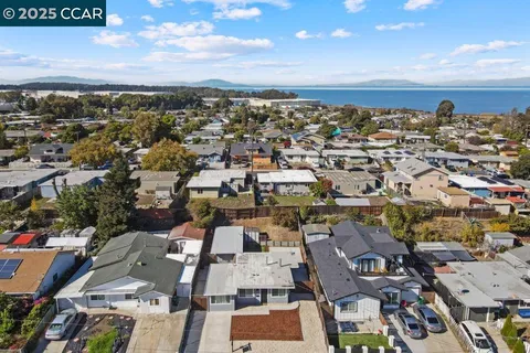 an aerial view of a city