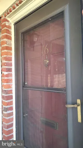 a view of a glass door